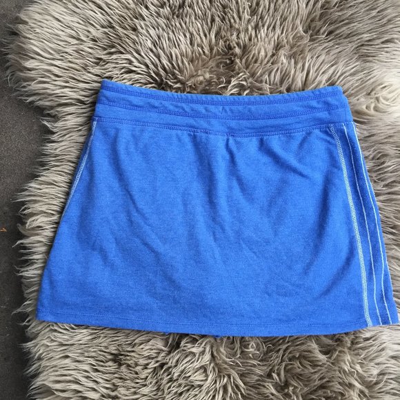 Blue athletic cotton blend skort with pockets - size M - Picture 6 of 8